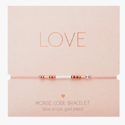 Crystals HCA Jewellery -  Morse Code Bracelet - "LOVE"