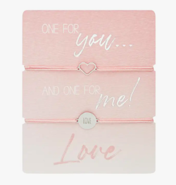 Crystals HCA Jewellery -  2pk One for You... Bracelet - "LOVE"