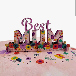 Color Pop Cards - Best Mum Card