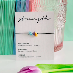 Molly & Izzie - Crystal Bracelet - Strength