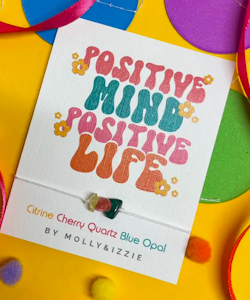 Molly & Izzie - Crystal Bracelet - Positive Mind Positive Life