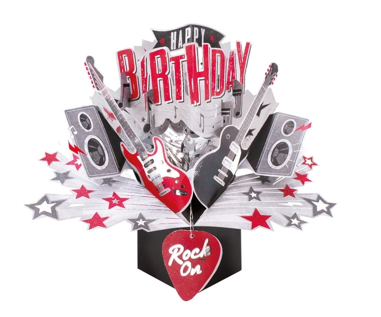 Wishstring  Pop-up Card - Birthday Rock