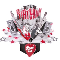 Wishstring  Pop-up Card - Birthday Rock