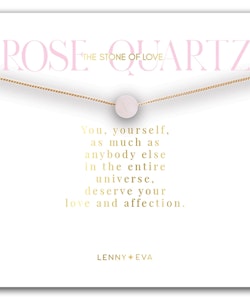 Lenny&Eva  -  Symbolic Stone Necklace - Rose Quartz