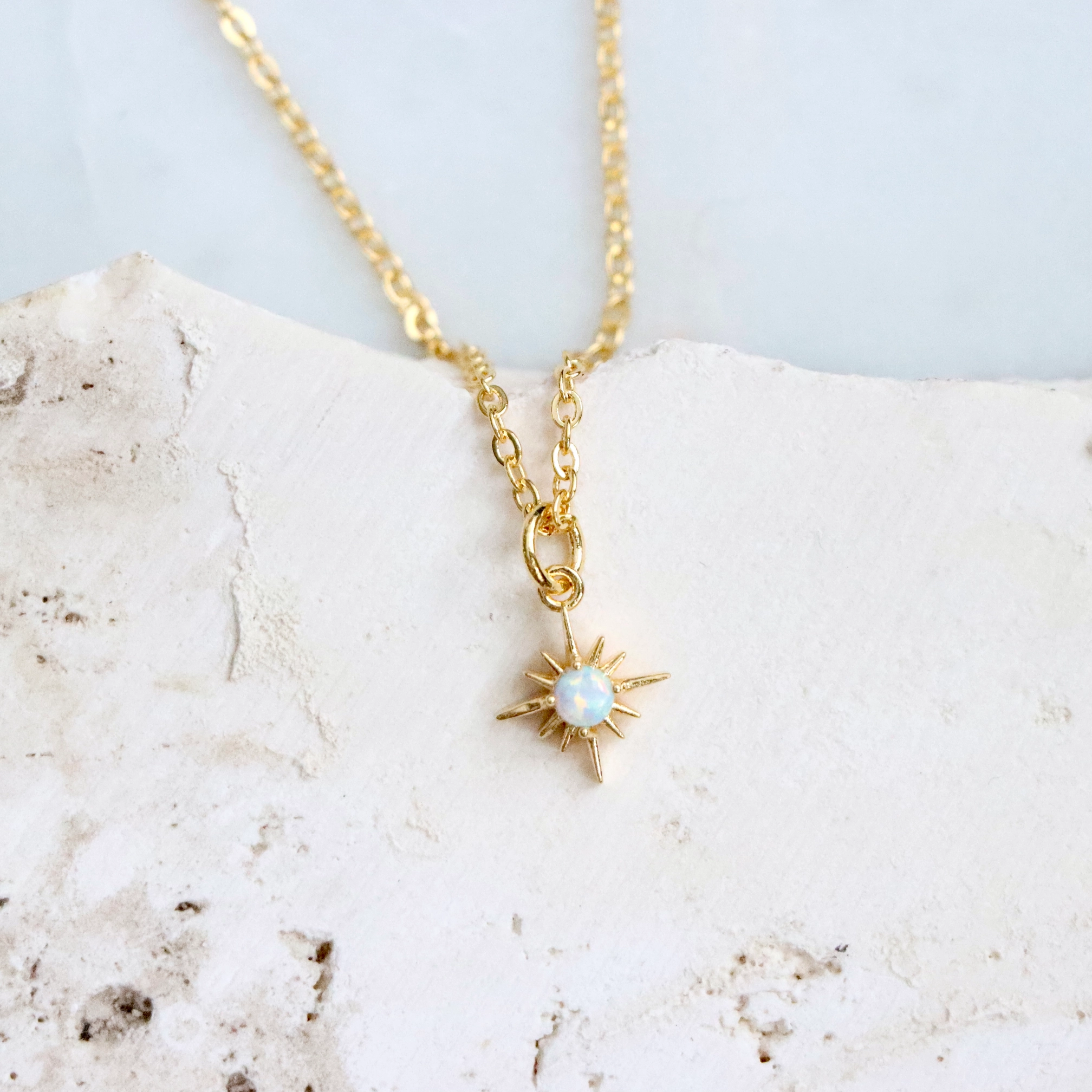 Mesa Blue - Opal North Star  Necklace