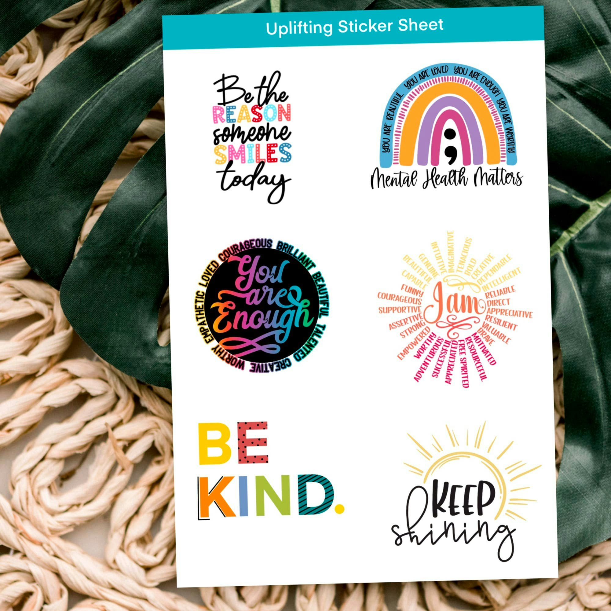 Savannah + James - 4pk Kindness Sticker Sheet