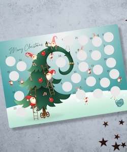 Scratch-off Julekalender - Juletre