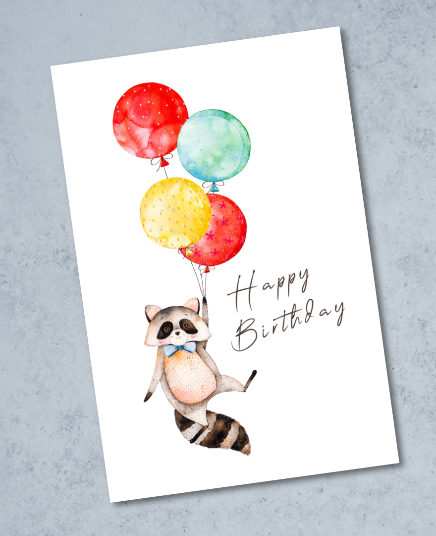 9pk Happy Birthday Minikort