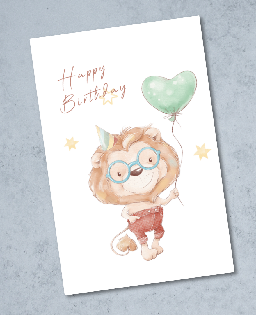 9pk Happy Birthday Minikort