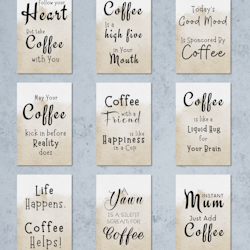 9pk Fun Coffee Cards