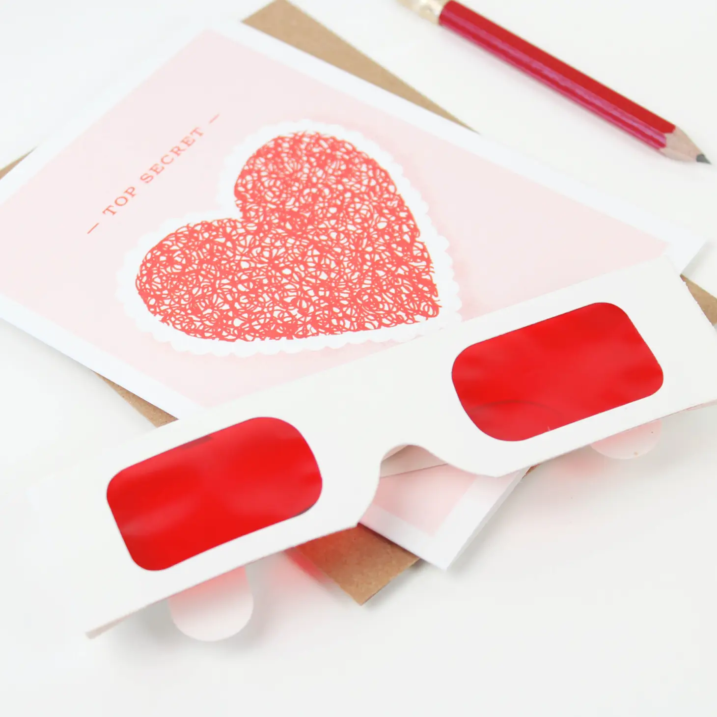 Inkling Paperie - Heart Decoder Card
