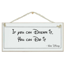 Crafty Clara Wooden Sign - "If you can Dream it you can Do it"