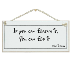 Crafty Clara Wooden Sign - "If you can Dream it you can Do it"