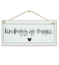 Crafty Clara Wooden Sign - "Kindess is Magic"