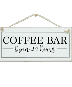 Crafty Clara Wooden Sign - "Coffee Bar"