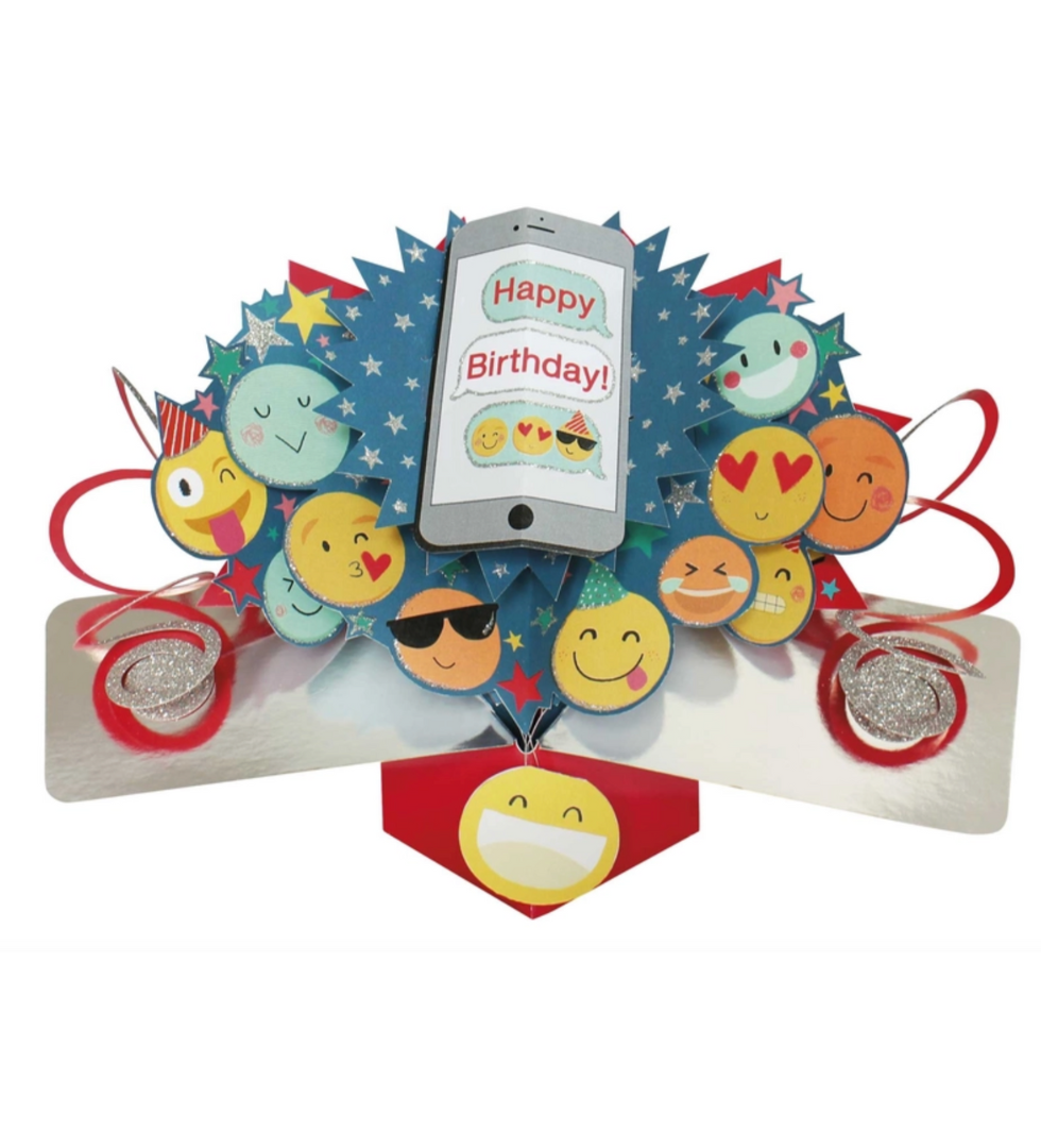 Second Nature  Pop-up Card - Birthday Emojis