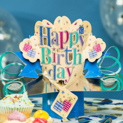 Second Nature Pop-up Card - Happy Birthday