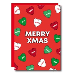 Studio Soph - Merry Xmas Hearts   - Julekort