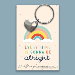 Wishstring Keyring- "everything is gonna be alright”