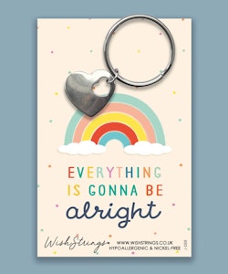 Wishstring Keyring- "everything is gonna be alright”