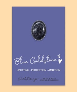 Wishstring Crystal Token - Blue Goldstone