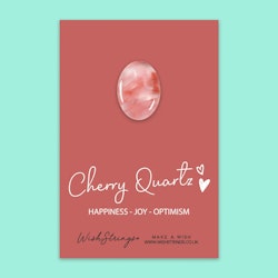 Wishstring Crystal Token - Cherry Quartz