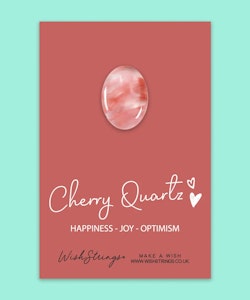 Wishstring Crystal Token - Cherry Quartz