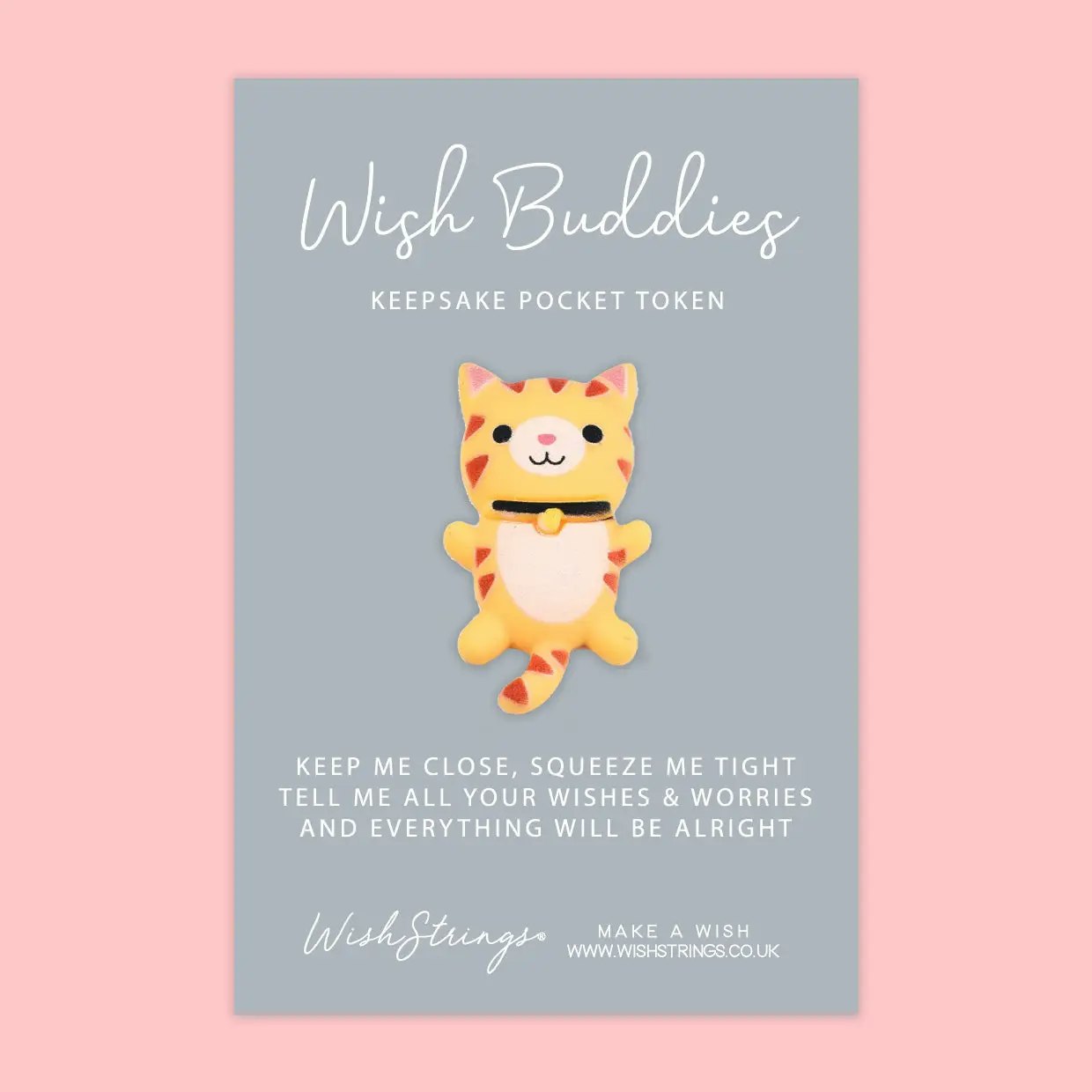 Wishstring Wishing Buddies Pocket Hug - Cat