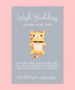 Wishstring Wishing Buddies Pocket Hug - Cat