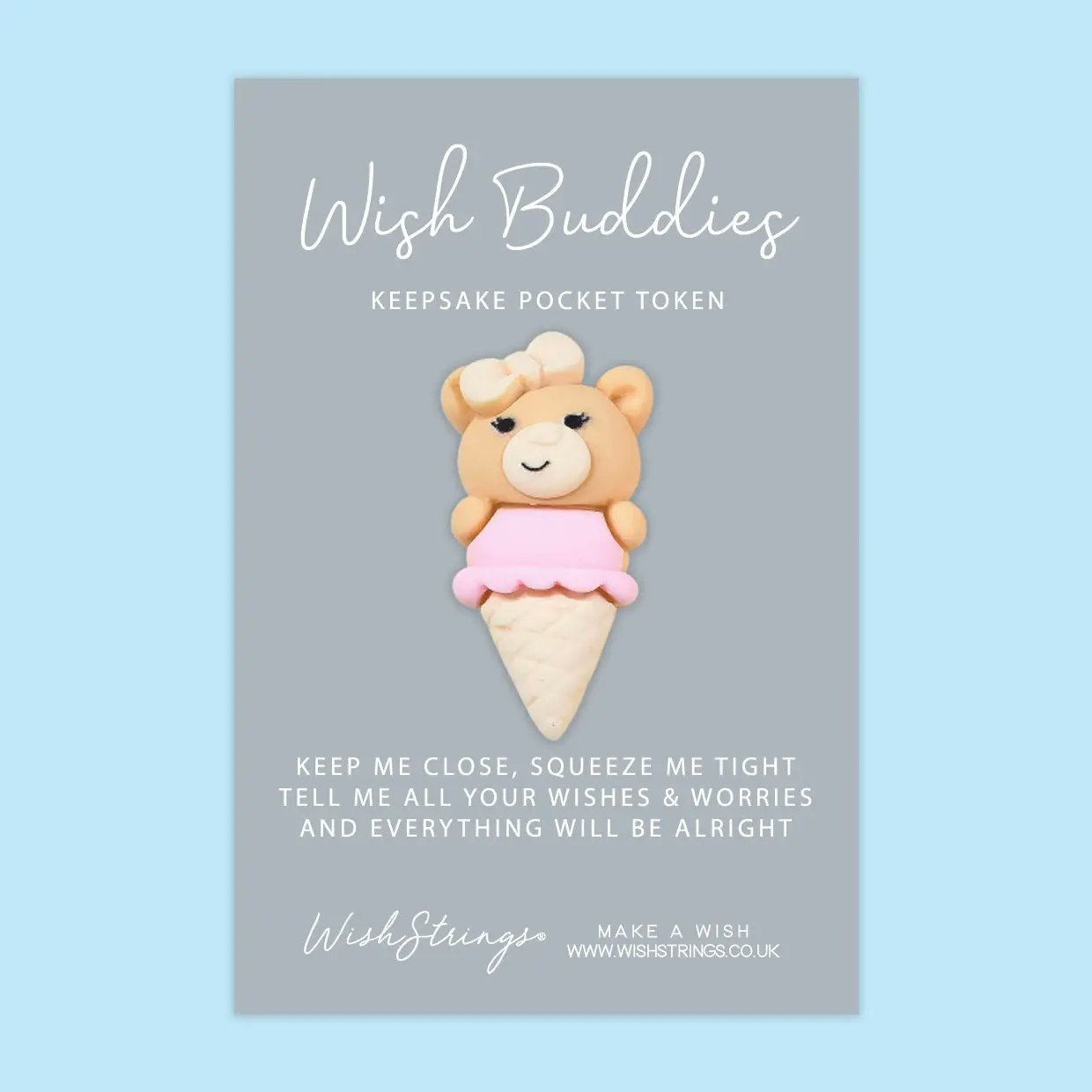 Wishstring Wishing Buddies Pockethug - Bamse