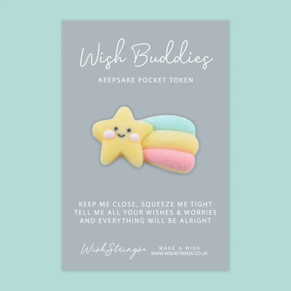 Wishstring Wishing Buddies Pockethug - Regnbue