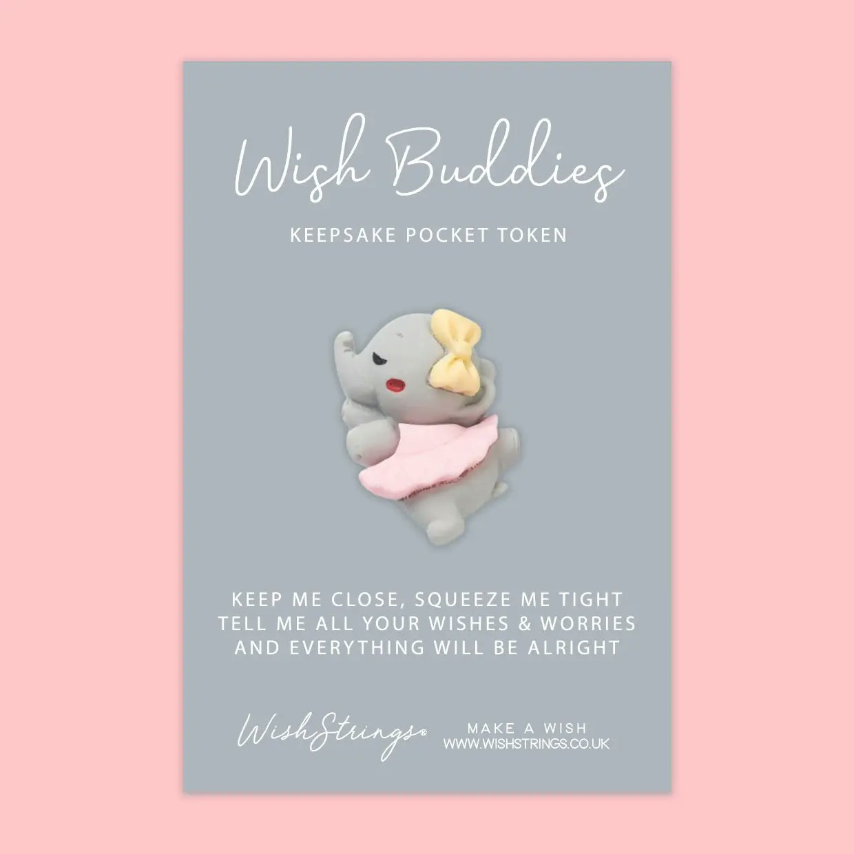 Wishstring Wishing Buddies Pockethug - Elefant