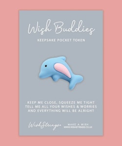 Wishstring Wishing Buddies Pockethug - Delfin