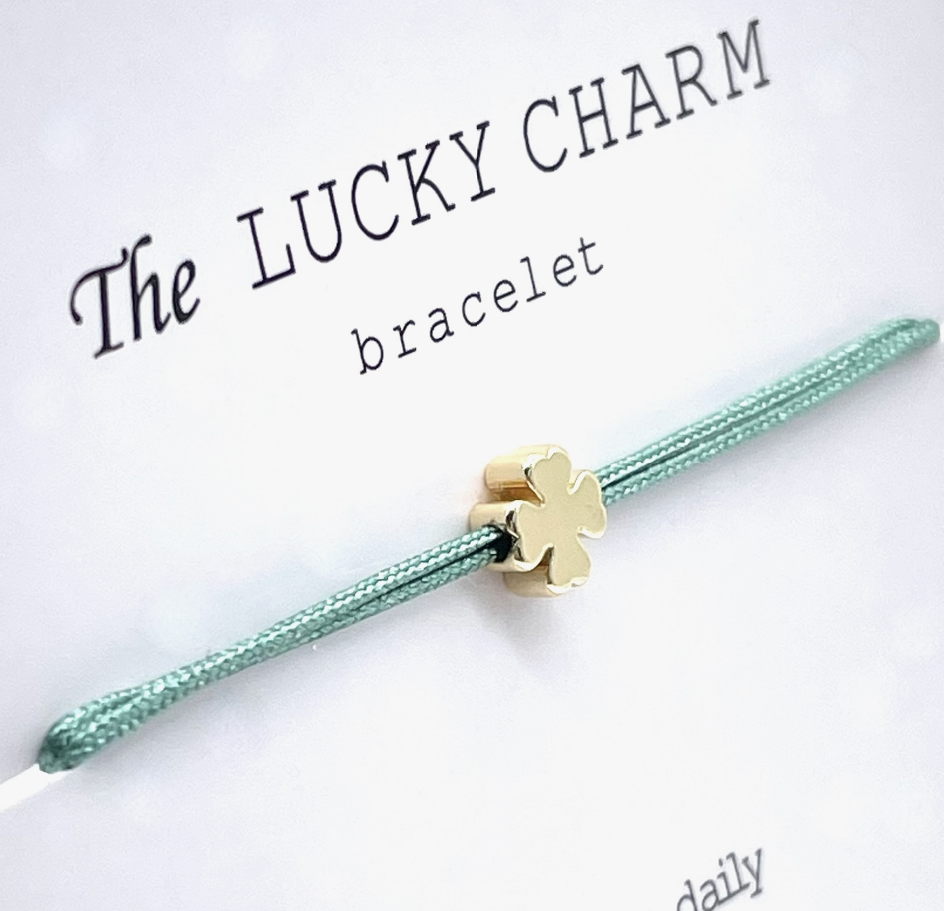 Parsley & Pepper - Lucky Charm Bracelet - Clover - Mint