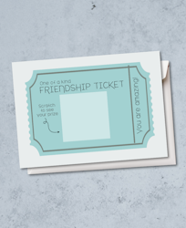Raus Hverdag - Friendship Ticket Skrapekort