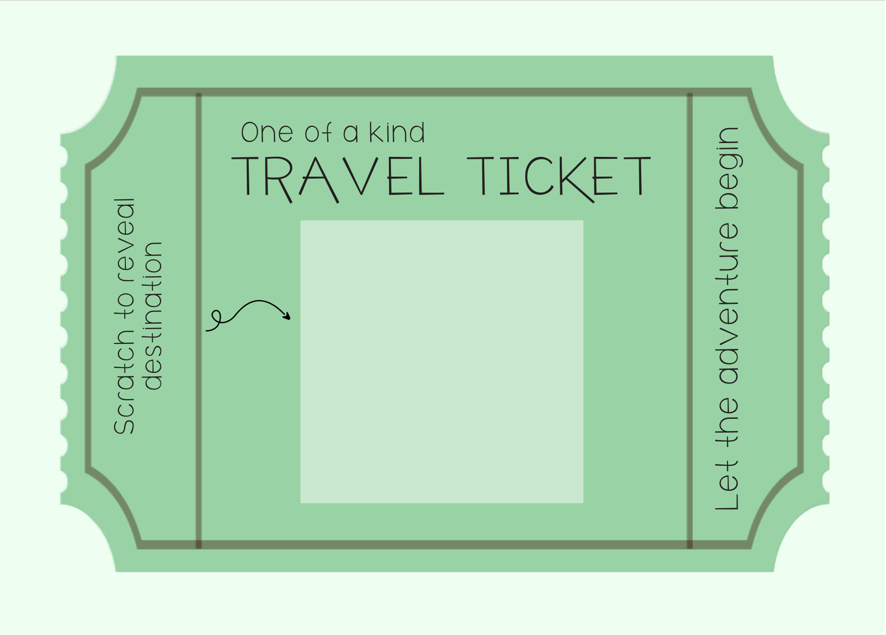 Raus Hverdag - Travel Ticket Skrapekort