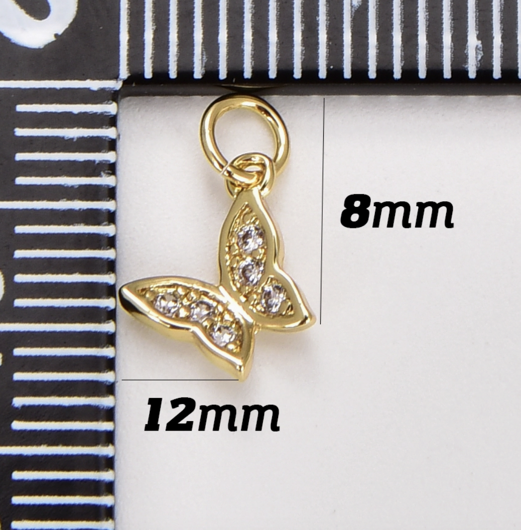 Beads Creation - 18K Gold - Butterfly Charm
