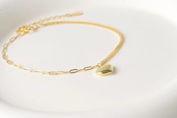 Blue Eye Jewelry - 18k Gold mixed heart bracelet