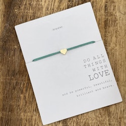 Parsley & Pepper - Friendship Heart  Bracelet - Mint