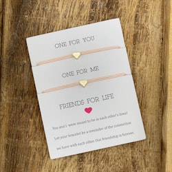 Parsley & Pepper - Friends for Life Bracelet - Pink Heart