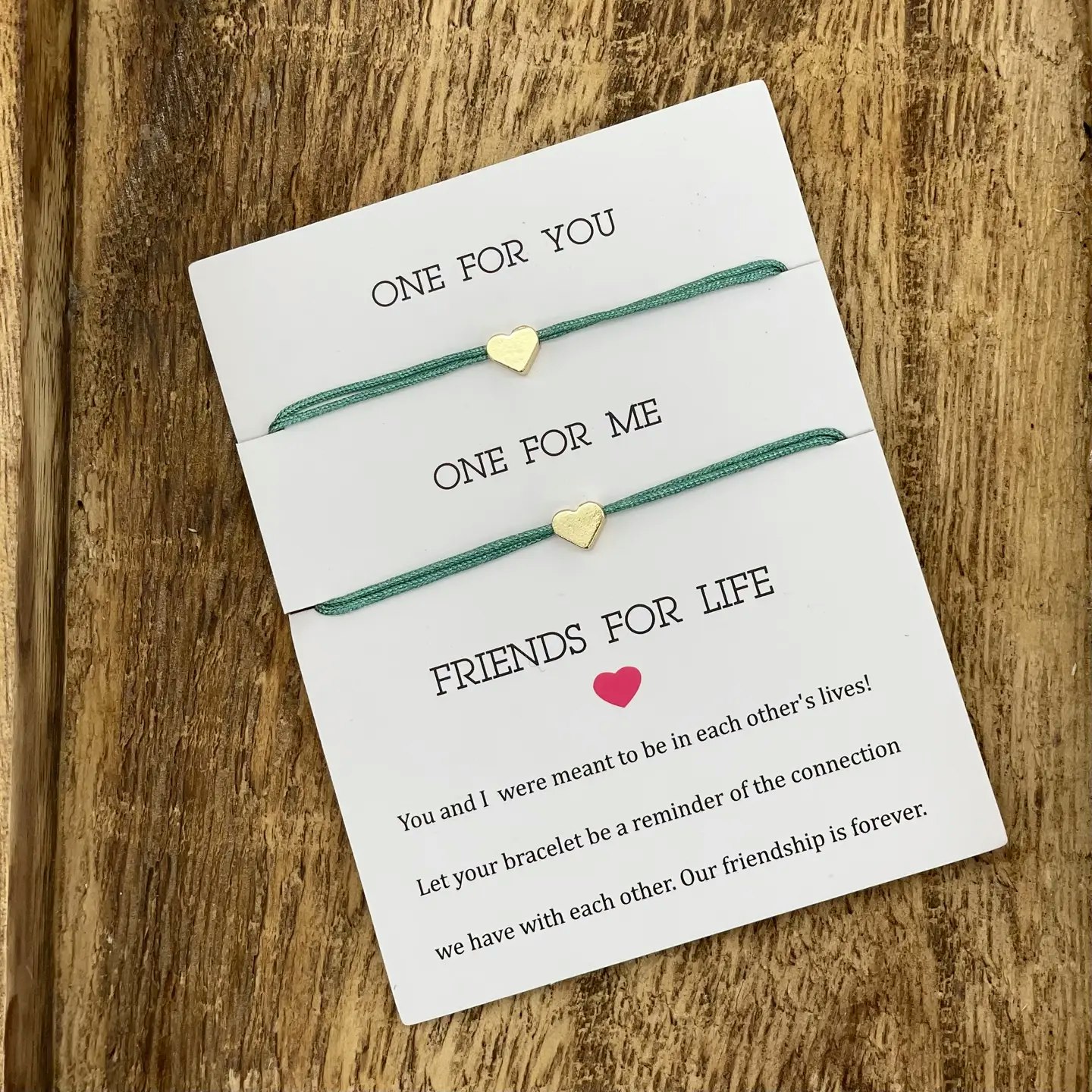 Parsley & Pepper - Friends for Life Bracelet - Mint Heart