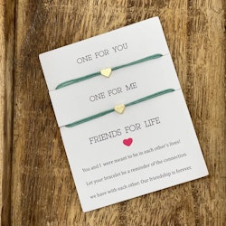 Parsley & Pepper - Friends for Life Bracelet - Mint Heart