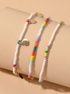 3pcs Bohemian Disc Charm  Bracelet