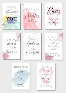 16pk "Kindness" Kort
