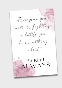 10pk "Be kind - ALWAYS" kort
