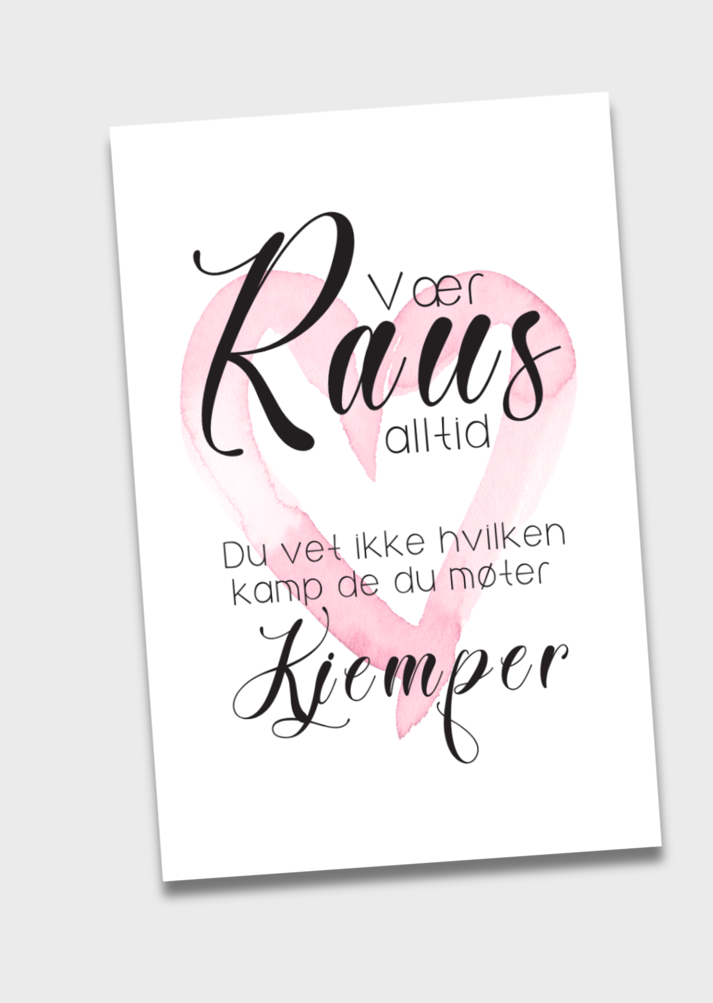 10pk "Vær Raus" kort