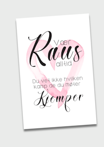 10pk "Vær Raus" kort