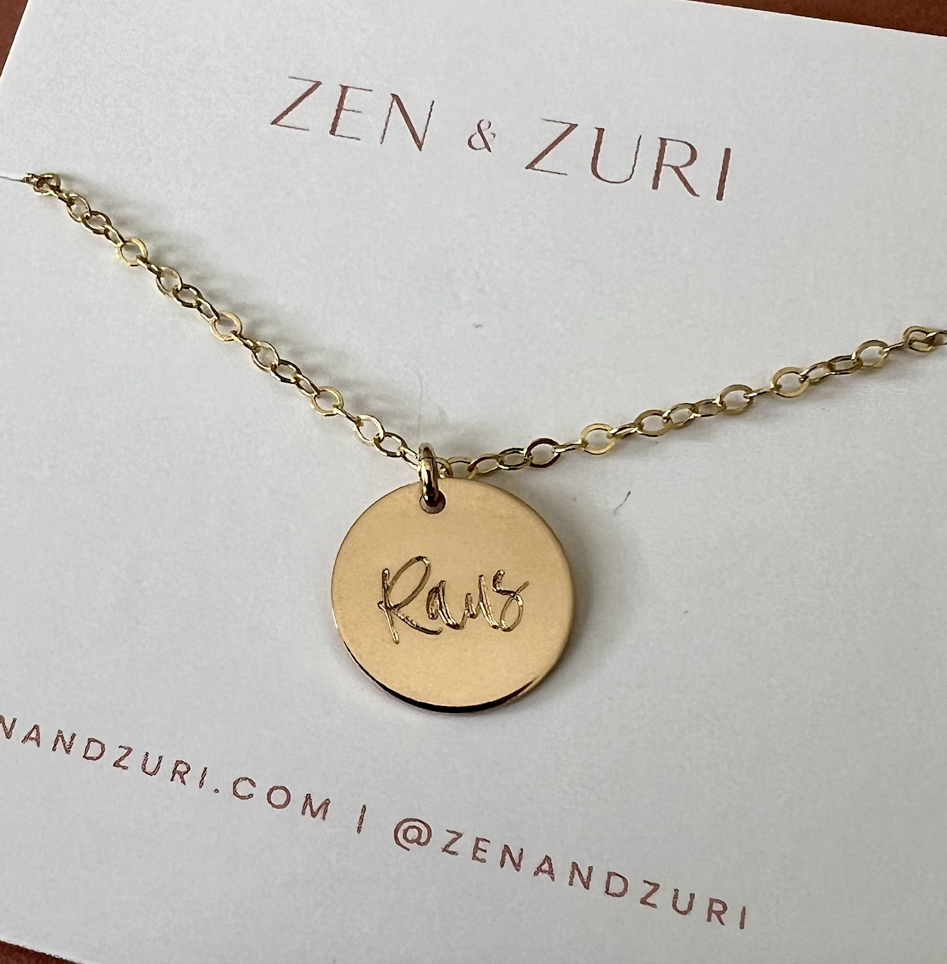 Zen & Zuri Gullkjede - "RAUS"
