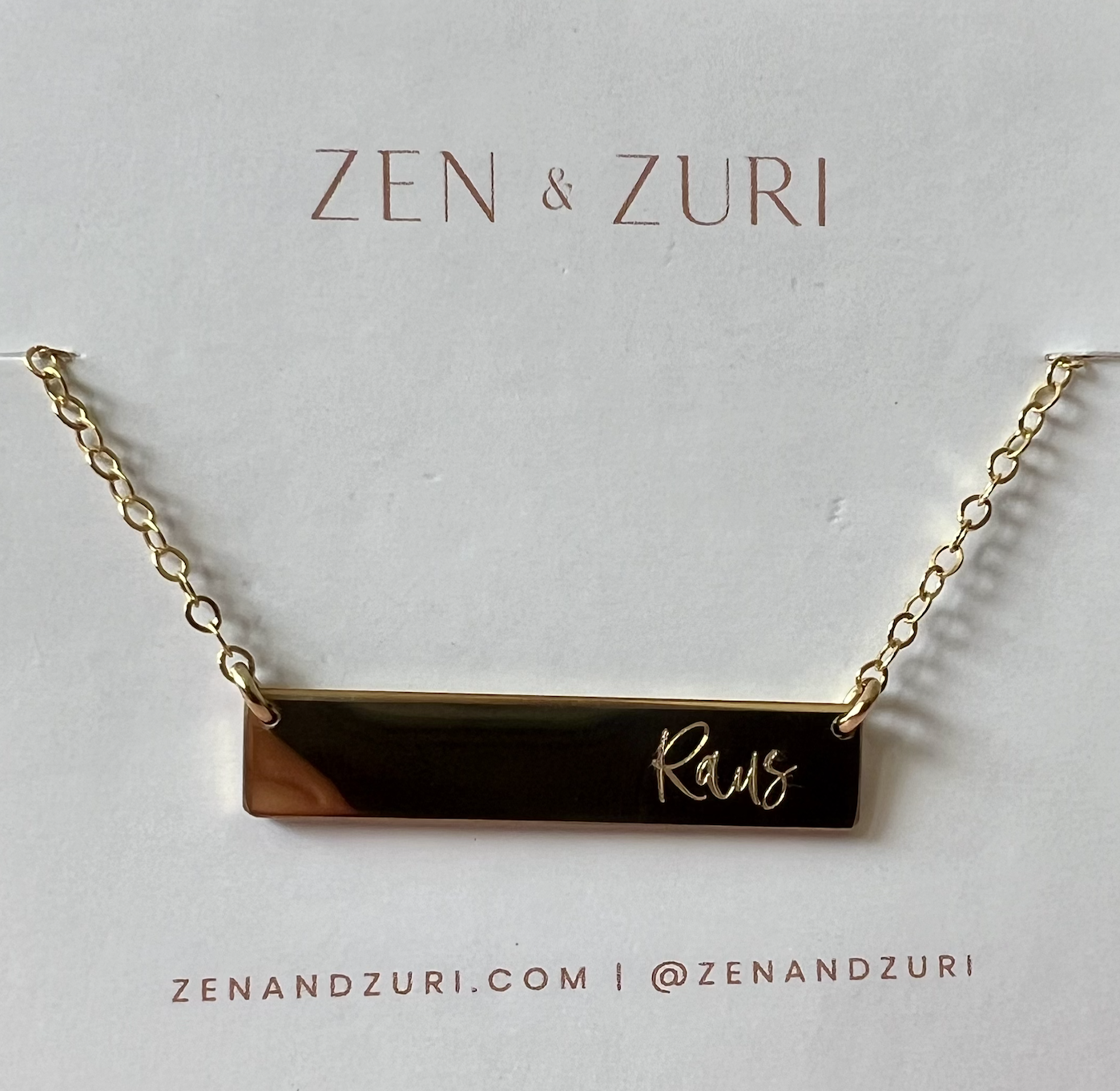 Zen & Zuri Gullkjede - "Raus"