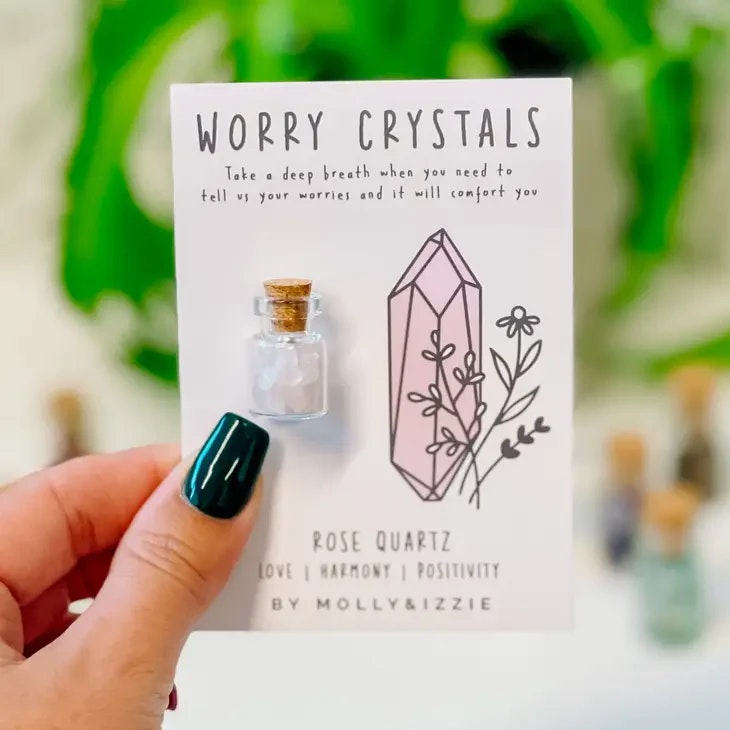 Molly & Izzie - Rose Quartz Worry Crystals